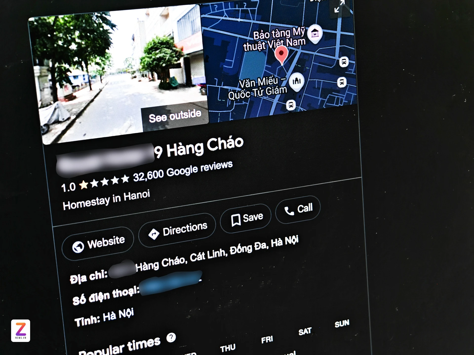 Google xóa 30.000 đánh giá 1 sao ở khách sạn Hàng Cháo ‘đuổi khách’